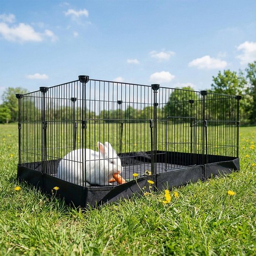 Pet cat dog metal playpen - cat,