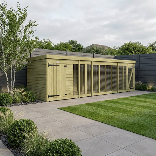 Dog kennel and run - dog,