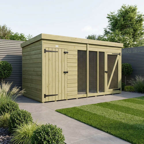 Dog kennel and run - x,
