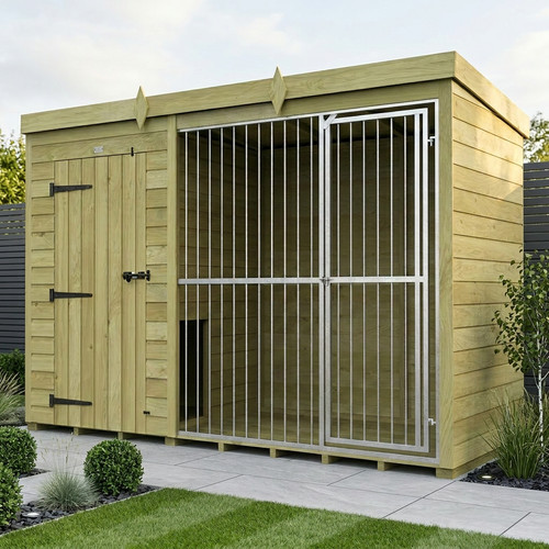 Dog kennel and run - dog,
