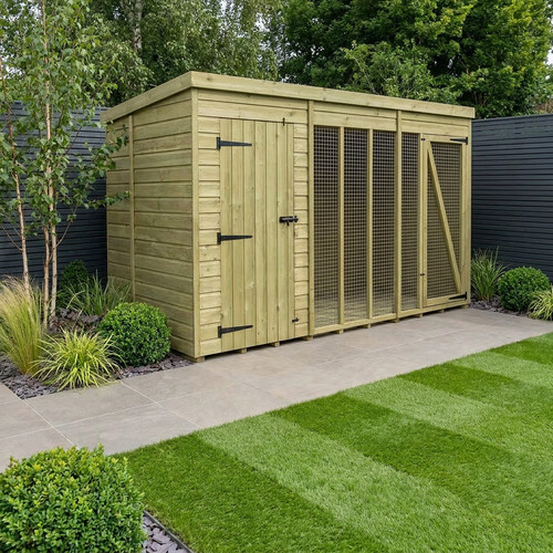 Dog kennel and run - dog,