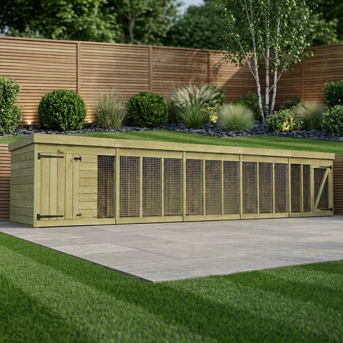 Dog kennel and run - 6,
