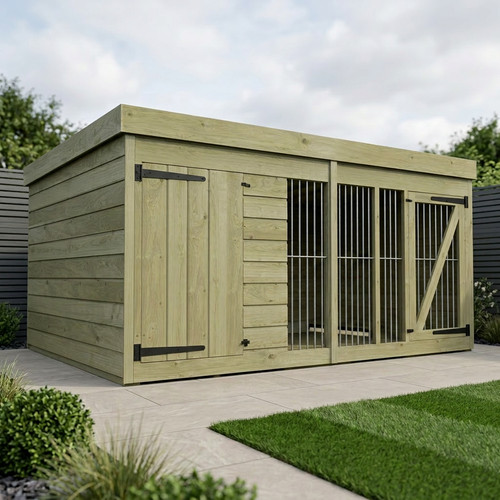Dog kennel and run uk - 8,