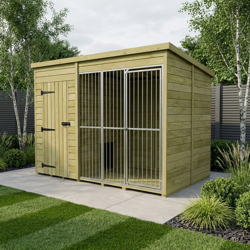 Dog kennel and - x, 6