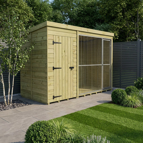 Dog kennel and run - 6,