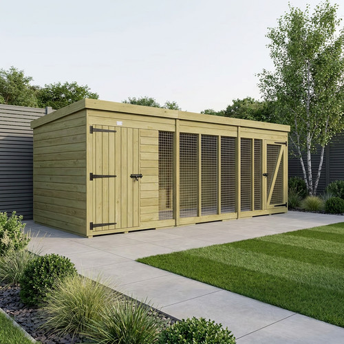 Dog kennel and run uk - 12,
