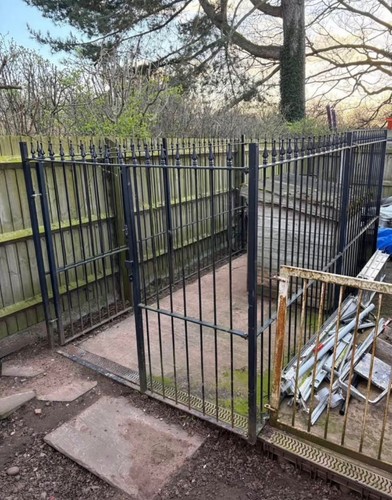 Solid hand made dog run - hand,