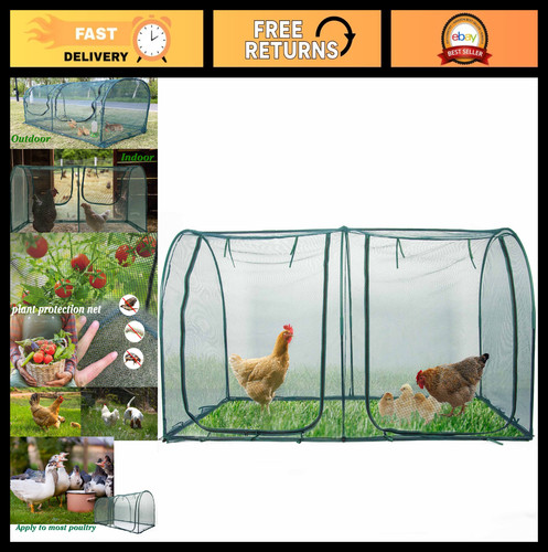 Portable chicken run hen - chicken,