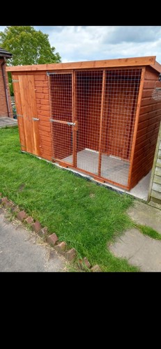 Dog kennel and run - run,
