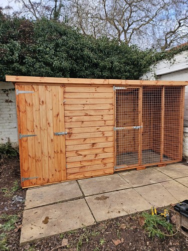 Dog kennel and run 12x4 - dog,