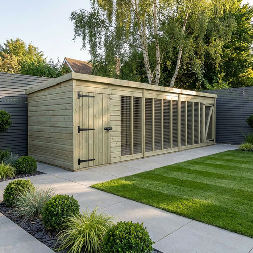 Dog kennel and - 18,